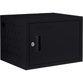 Learniture Structure Series 12-Device Charging Station for Laptops and Tablets, Wall-Mount Lockable Charging Cabinet for 12 Tablets/Chromebooks, Gray