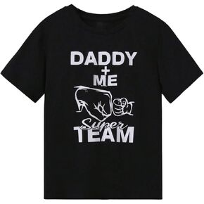تي شيرت SweatyRocks للأولاد مطبوع عليه حروف وياقة دائرية وأكمام قصيرة صيفية غير رسمية in Kuwait