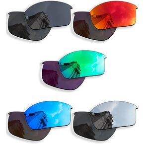 5 Pairs Polarized Replacement Lenses for Oakley Bottlecap Sunglasses, Anti-Scratch and Impact Resistant