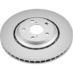 Power Stop JBR1310EVC Front Geomet Coated Brake Rotor For NX200t NX300 NX300h RX350 RX450h Highlander Sienna [Application Specific]