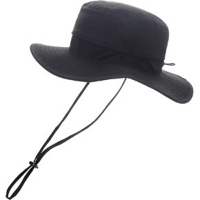 Moon Kitty Boonie Hats for Men UPF 50+Wide Brim Adjustable Sun Protection Hat Waterproof Fishing Hat