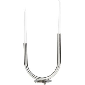 Deco 79 Metal Antique Style Candelabra, 6" x 6" x 17", Black