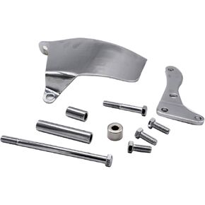 1 Set SHLPDFM Chrome Alternator Bracket Long Water Pump Compatible with SBC Small Block Chevy 262 283 350 400 1969-1975
