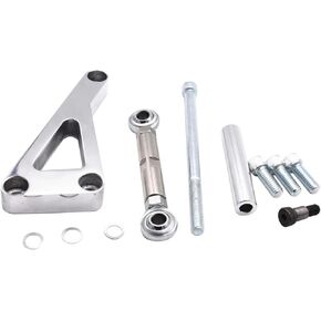 Polished Billet Aluminum Long Water Pump Alternator Bracket Fits For SBC Chevy 283 327 350