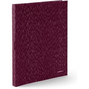 لوحة Poppin Padfolio مع وسادة من الورق بحجم Letter، وحامل أقلام، وتخزين بطاقة العمل - مجموعة العناصر، لون النبيذ، بعرض 9.6 بوصة × ارتفاع 12.5 بوصة