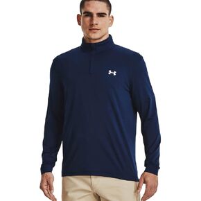 تي شيرت رجالي بأكمام طويلة بسحاب 1/4 من Under Armour