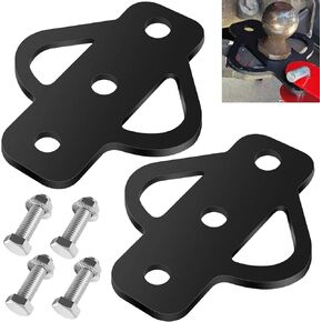 2 Pack 3-Way Trailer Hitch Adapter Steel Hitch Mount w/Bolt for ATV Lawn Mower, Yard Cart Garden Tractor, Golf Cart, Flat Towing Tow Ball Mount, Three Way Trailer Hitch Adapter