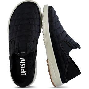 Mens Arch Support Slip On Loafers Orthopedic Casual Sneakers for Plantar Fasciitis Indoor Outdoor House Slippers Walking Shoes for Pain Relief