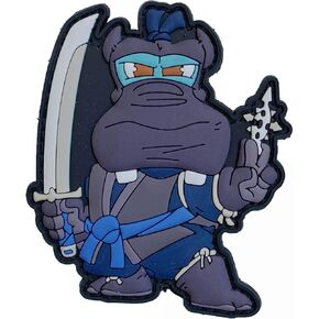 Ninja Hippo Squad - Warrior Patch