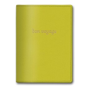 Hazy Florals Lime Solid Passport Cover (80977)
