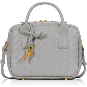Woven Bag for Women, Top Handle Satchel Handbag Crossbody Bag PU Leather Shoulder Bag Woven Purses for Women in Saudi Arabia