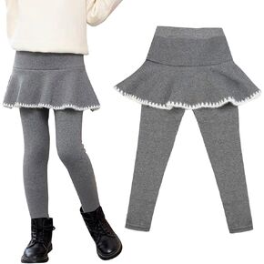 Looching طفل الفتيات طماق مبطنة بالصوف مع تنورة الاطفال الجوارب الشتاء الدافئة سميكة توتو السراويل 1-6 سنوات in Kuwait