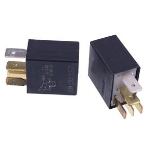 2PCS 12 Volt 30/40 AMP Waterproof Automotive Marine Relays 0 332 207 307 5-Pin Relay Switch（SPDT）0.322.207.307 Compatible with Boats Auto Fan Cars