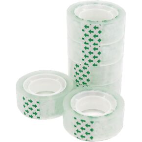 Transparent tape refill, Crystal Clear Transparent Tape Refills, Universal transparent smooth tape, 6 Rolls Value Pack, 3/4 in x 1000 in, 1 inch Core, Gift Wrapping Tape for Office, Home, School
