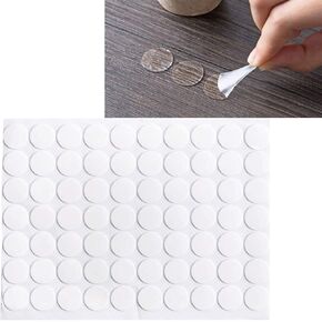 280 Pcs Self Adhesive Dots, Transparent Double-Sided Tape Stickers Round Acrylic No Traces Strong Adhesive Sticker Creative Super Sticky Waterproof Small Stickers(0.8" Diameter)