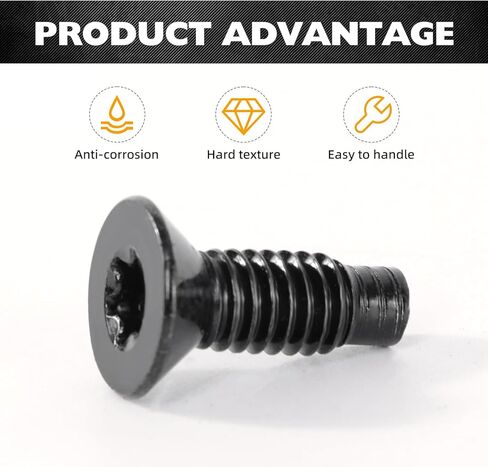 براغي مفصلات الباب متوافقة مع جيب رانجلر 76-86 CJ، 87-95 YJ، 97-06 TJ، براغي مفصلات الزجاج الأمامي ومسامير الأبواب، براغي توركس لمفصلات الباب الخلفي (عبوة من 8) in Kuwait