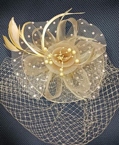 Fascinators Hats Women Pillbox Hat Feathers Derby Headband Wedding Headwear Tea Party Hair Clip 20s 50s Top Hat in Saudi Arabia