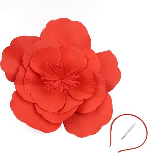 مجموعة من 4 قطع من قبعة الزهور الكبيرة للنساء وعصابة رأس لحفلات الشاي مع قفازات من الدانتيل ومجموعة أقراط قلادة للنساء والفتيات in Kuwait