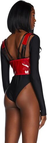 Dolls Kill My Type Underbust Corset by Poster Grl - Vegan Leather Dress With Structured Boning, Perfect for Edgy Fashion in Saudi Arabia