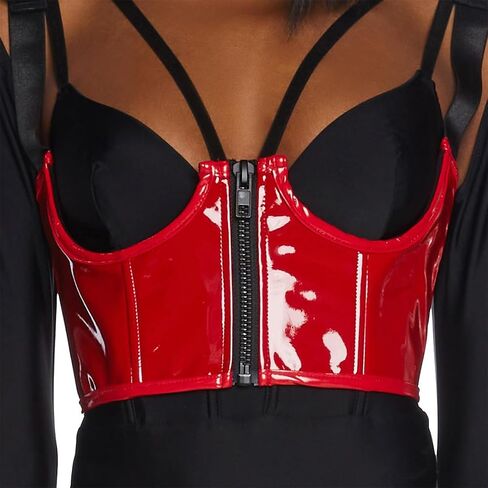 Dolls Kill My Type Underbust Corset by Poster Grl - Vegan Leather Dress With Structured Boning, Perfect for Edgy Fashion in Saudi Arabia