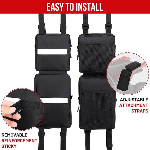 ATV Fender Bags Detachable ATV Saddle Bags Waterproof Gear Bags Motorcycle Rear Tank Saddlebags Compatible with Yamaha, Honda, Bombardier, CFMOTO in Saudi Arabia