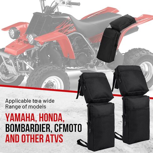 ATV Fender Bags Detachable ATV Saddle Bags Waterproof Gear Bags Motorcycle Rear Tank Saddlebags Compatible with Yamaha, Honda, Bombardier, CFMOTO in Saudi Arabia