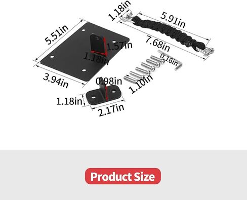 Rear Door Check Strap Tailgate Stopper Limiter Compatible with Jeep Wrangler JK JKU 2007-2018 (Black) in Saudi Arabia
