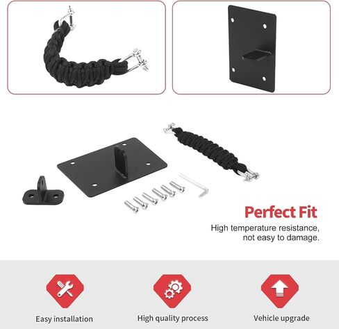 Rear Door Check Strap Tailgate Stopper Limiter Compatible with Jeep Wrangler JK JKU 2007-2018 (Black) in Saudi Arabia