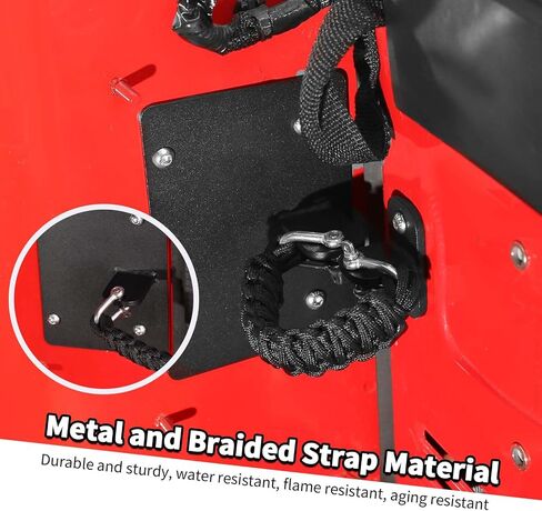 Rear Door Check Strap Tailgate Stopper Limiter Compatible with Jeep Wrangler JK JKU 2007-2018 (Black) in Saudi Arabia