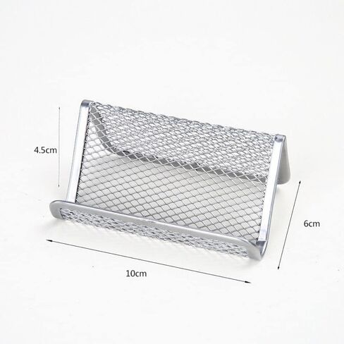 Black Business Card Holder, Metal Mesh Business Card Holder, Credit Name Card Case, Office Card Collection Organizers Desk Storage Stand Index Card Filing Products Office Products in Saudi Arabia