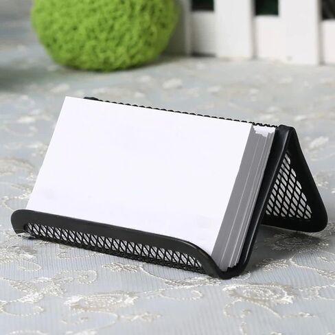 Black Business Card Holder, Metal Mesh Business Card Holder, Credit Name Card Case, Office Card Collection Organizers Desk Storage Stand Index Card Filing Products Office Products in Saudi Arabia