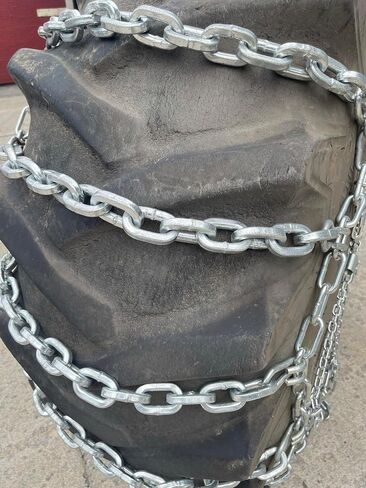 TireChain.com 600/65R25 600/65 25 سلاسل إطارات سلم جرار 11 ملم مجموعة من 2 in Saudi Arabia
