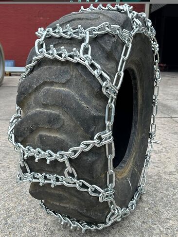 TireChain.com 11.2-38, 11.2 38 Duo Grip Tractor Stud Tire Chains Set of 2 in Saudi Arabia