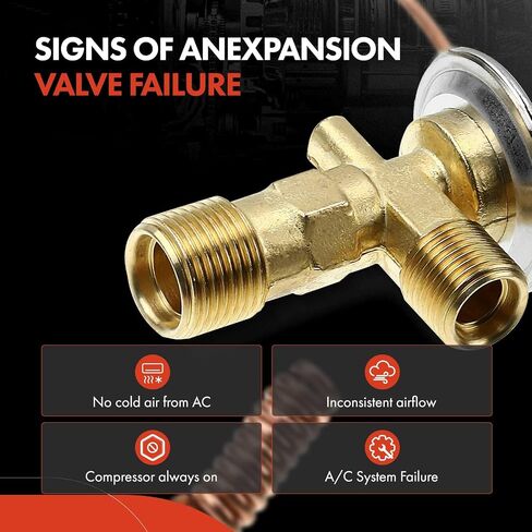 A-Premium A/C Expansion Valve Compatible with Ford F-150/F-250/F-350 & Chevrolet Impala & Honda Accord, Civic & Jeep Wrangler & GMC K1500 & More in Saudi Arabia