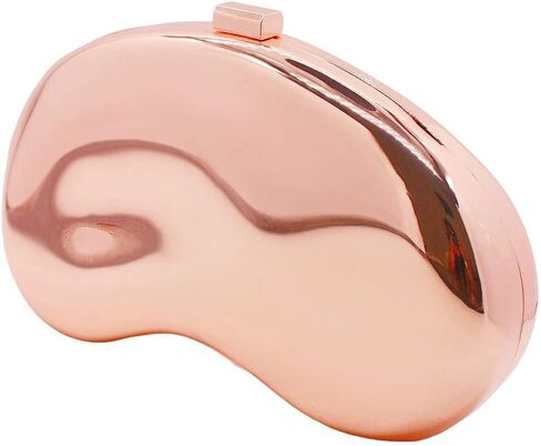 Women Sparkly Acrylic Clutch Bag Metallic Evening Handbag Cute Shell Shape Purse Metal Chain Shoulder Bag for Wedding in Saudi Arabia