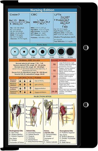 حافظة للتمريض قابلة للطي، حافظة للممرضات قابلة للطي مع ورقة طبية (حافظة للممرضات قابلة للطي لطلاب الطب والأطباء والممرضات (أسود) in Saudi Arabia