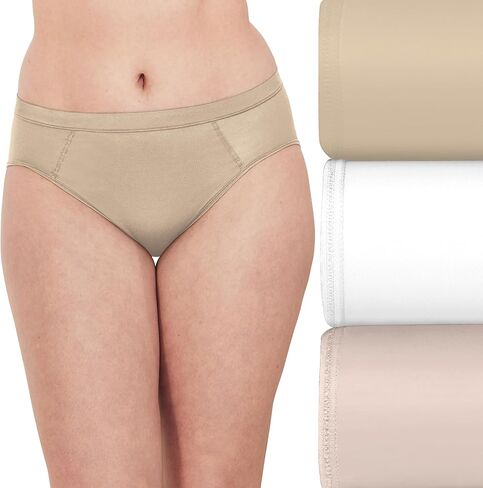 Bali Women's Mesh Hi-Cut Underwear 3-Pack, One Smooth U Ultra-Light High Cut Panties in Saudi Arabia
