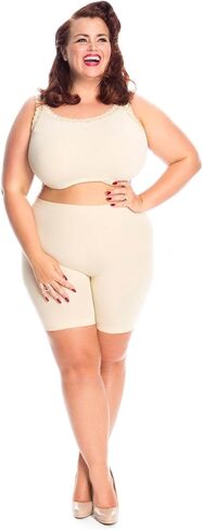 جميع النساء بالإضافة إلى حجم المضادة للغضب قصيرة الساق تحت اللباس زلة السراويل سراويل داخلية بويشورت - زوج واحد in Kuwait