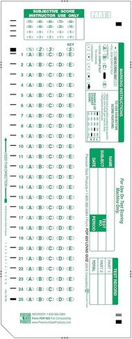 PDP-825 Quiz, (825-E Compatible), 25 Question test exam w/Essay, (500/pkg) in Kuwait