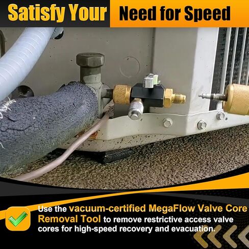 أداة إزالة صمام MGAVCT 1/4 بوصة MegaFlow HVAC تحل محل أداة إزالة قلب صمام appion للتركيبات القياسية 1/4 بوصة، مصنفة بالفراغ إلى 20 ميكرون، استبدال مجاني لمدة خمس سنوات in Saudi Arabia