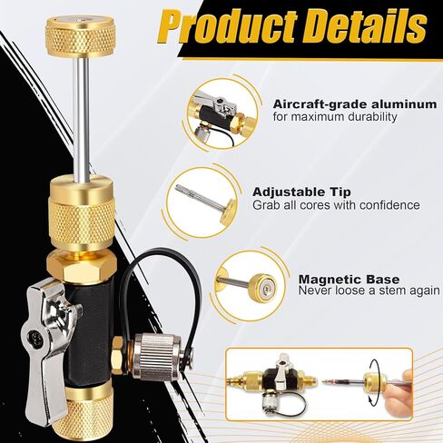 أداة إزالة صمام MGAVCT 1/4 بوصة MegaFlow HVAC تحل محل أداة إزالة قلب صمام appion للتركيبات القياسية 1/4 بوصة، مصنفة بالفراغ إلى 20 ميكرون، استبدال مجاني لمدة خمس سنوات in Saudi Arabia