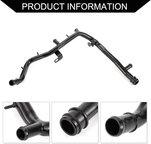 No.06A121065AK Radiator Coolant Water Pipe for Volkswagen Beetle 1.8L 1999-2005 / Inner Coolant Water Tube Hose/Durable Metal / 1 Pcs Black in Saudi Arabia
