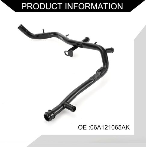 No.06A121065AK Radiator Coolant Water Pipe for Volkswagen Beetle 1.8L 1999-2005 / Inner Coolant Water Tube Hose/Durable Metal / 1 Pcs Black in Saudi Arabia