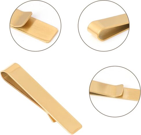 4 قطع مشابك ربطات عنق للرجال مقاس 1.9 بوصة من الفولاذ المقاوم للصدأ مجموعة مشابك ربطات عنق للذكرى السنوية للزفاف وعيد الحب وحفلات الكريسماس وهدية يومية للأب والزوج والأخ in Kuwait