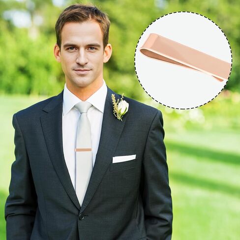 4 قطع مشابك ربطات عنق للرجال مقاس 1.9 بوصة من الفولاذ المقاوم للصدأ مجموعة مشابك ربطات عنق للذكرى السنوية للزفاف وعيد الحب وحفلات الكريسماس وهدية يومية للأب والزوج والأخ in Kuwait