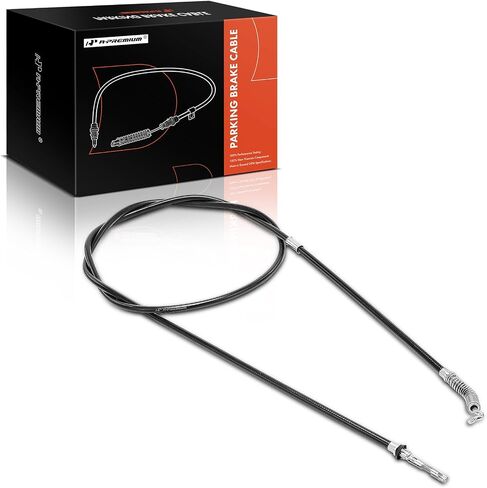 A-Premium Rear Passenger Side Parking Brake Cable Assembly Compatible with Dodge Models: Ram 1500 2002-2008, Ram 2500 2008, Ram 3500 2008 - Replace# 52010066AA in Saudi Arabia