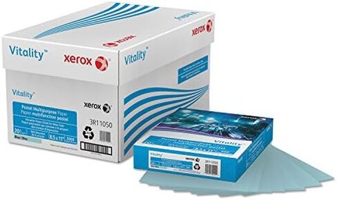 Xerox Multipurpose Colored Paper, 8 1/2" x 11", 20 Lb., Blue, Ream Of 500 Sheets in Kuwait