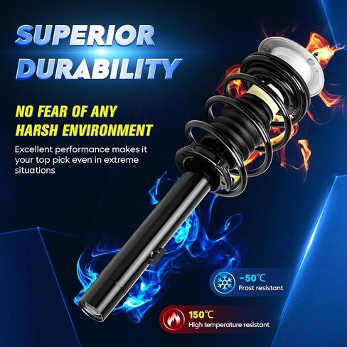 Front Strut Shock Assembly w/Coil Spring for BMW 128i 135i 2008-2013, 328i 335i 2007-2013, 325i 330i 2006, Replace 11373 11374, Left & Right, 2PCS in Saudi Arabia
