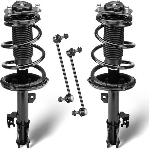 Front Struts Assembly Shock Absorber & Sway Bars End Links Compatible with 2004-2007 Toyota Highlander, 2004-2009 Lexus RX330, 2006-2008 RX400h, Replace 632212 K90344 (4Pcs) in Saudi Arabia