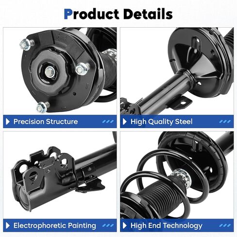 Front Struts Assembly Shock Absorber & Sway Bars End Links Compatible with 2004-2007 Toyota Highlander, 2004-2009 Lexus RX330, 2006-2008 RX400h, Replace 632212 K90344 (4Pcs) in Saudi Arabia
